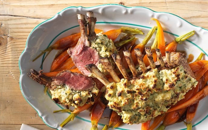 Lammfleich, Knödelfülle, Karotten, Hauptspeise, Servus Rezept