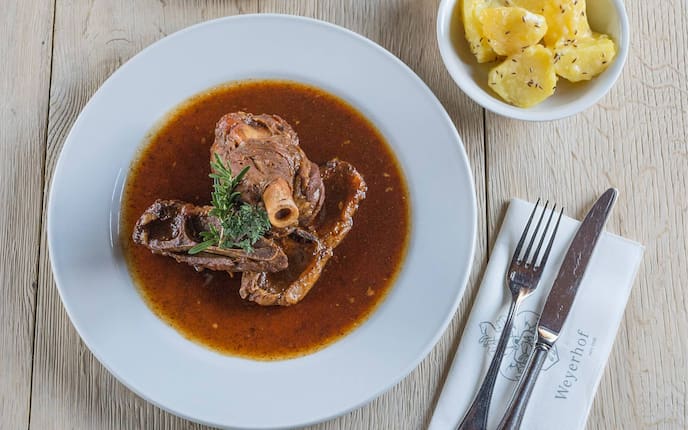 Kartoffeln, Lammfleisch, Schöpsernes, Lamm, Schaf, Besteck, Saftl