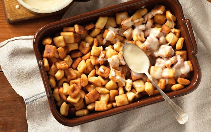 Alpbacher Steffas Nidai, Hauptspeise, Süßspeise, Nachspeise, Rein, Löffel, Sauce, Servus Rezept