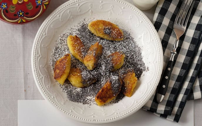 Erdäpfelnocken, Mohn, Zucker, Glas Milch, Servus Rezept, Süßspeise