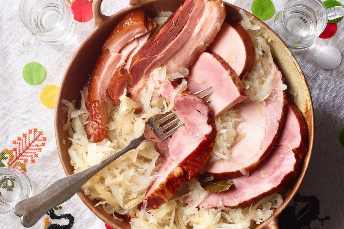 Schweinefleisch, Sauerkraut, Hauptspeise, Servus Rezept
