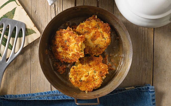 Graukaspressknödel, Kaspressknödel, Hausmannskost, Tirol, Eisenpfanne, Hauptspeise, Servus Rezept