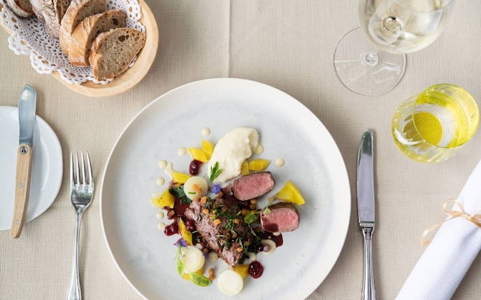 Brot, Polenta, Reh, Wild, Hauptspeise, Gemüse, Servus Rezept