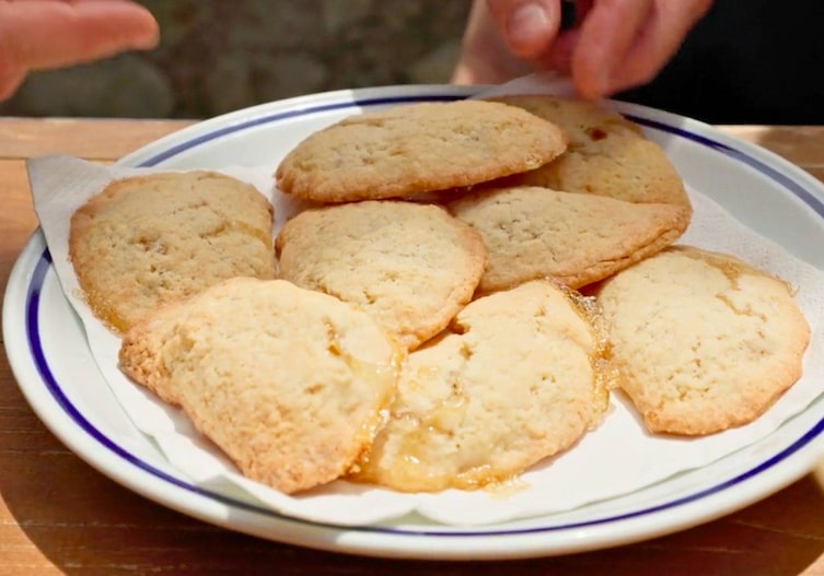 Fertige Zitronenbiscuits