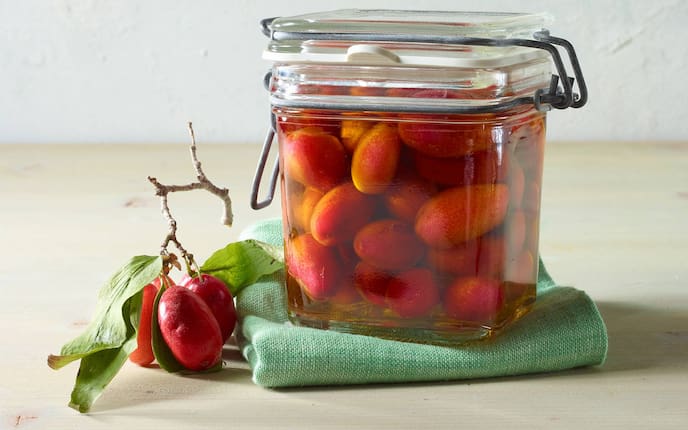 Einmachglas, Dirndln, Kornelkirsche