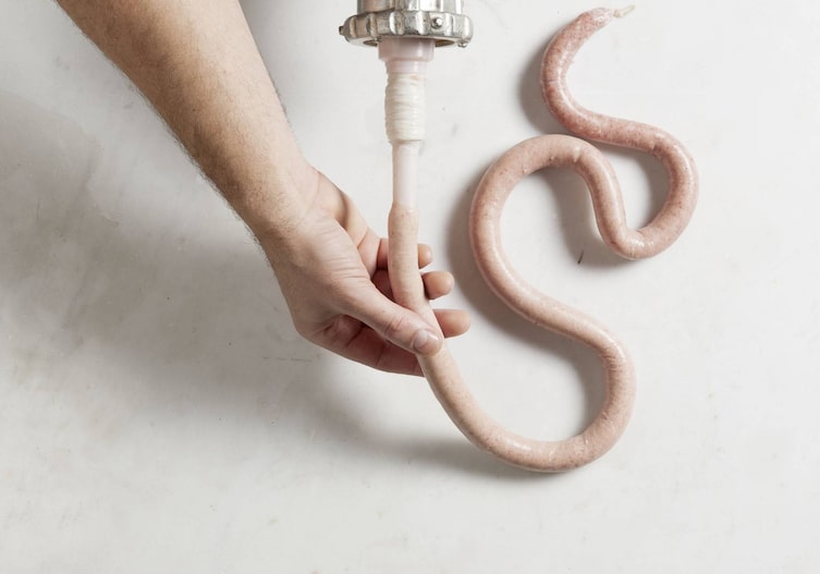 Osterwurst, Bratwurstdarm, Wurstspritze