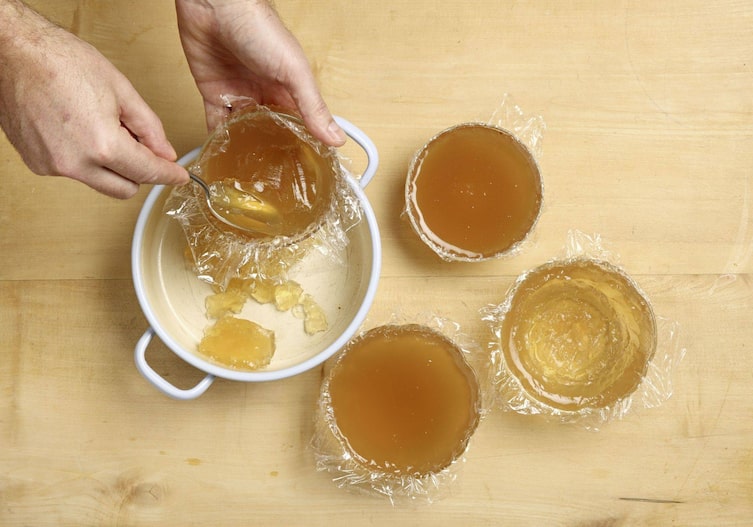 Wiener Gabelbissen, Aspik, Löffel, Form