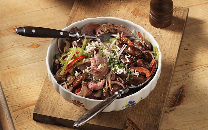 Käferbohnensalat mit Tafelspitz (Bild: Eisenhut & Mayer)