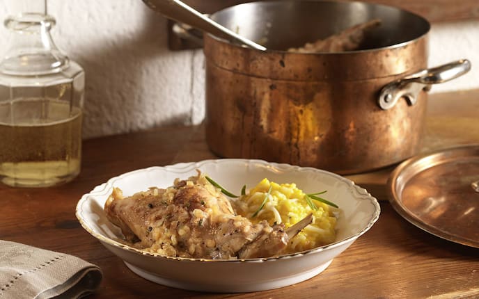 Kaninchen in Weißwein (Bild: Eisenhut & Mayer)