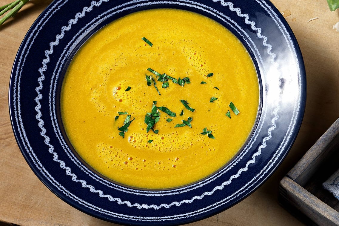 Karotten, Reis, Suppe, Karottensuppe, Petersilie, Suppenrezept, Servus Rezept