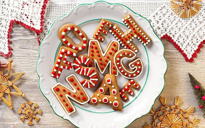 Lebkuchen, Lebkuchenbuchstaben, Zuckerguss, Weihnachtsbäckerei, Plätzchen, Kekse, Servus Rezept