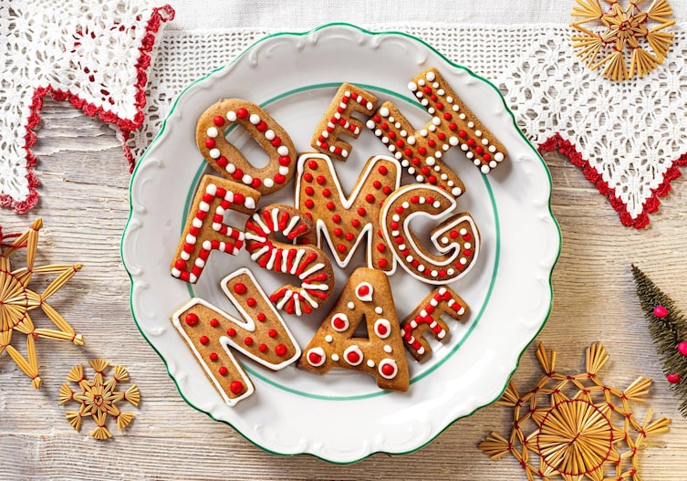 Lebkuchen, Lebkuchenbuchstaben, Zuckerguss, Weihnachtsbäckerei, Plätzchen, Kekse, Servus Rezept