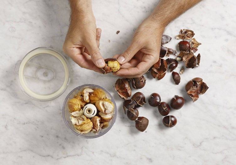 Maroniherzen, Küchen-Cutter, Maronischale