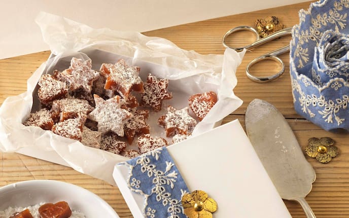 Zuckerl, Gebäck, Quitte, Nachspeise, Servus Rezept