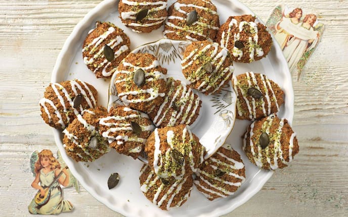 Haselnusslebkuchen, Kekse, Plätzchen, Weihnachten, Kürbiskerne, Servus Rezept