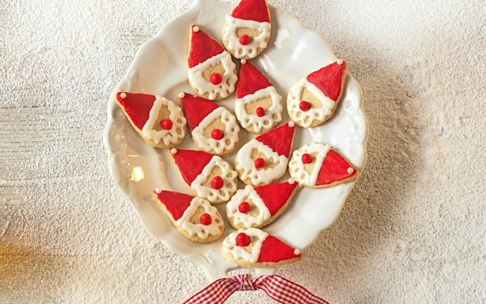 Nikolaus Kekse, Kekse, Weihnachtskekse, Plätzchen, Weihnachtsplätzchen, verzierte Kekse, Weihnachten