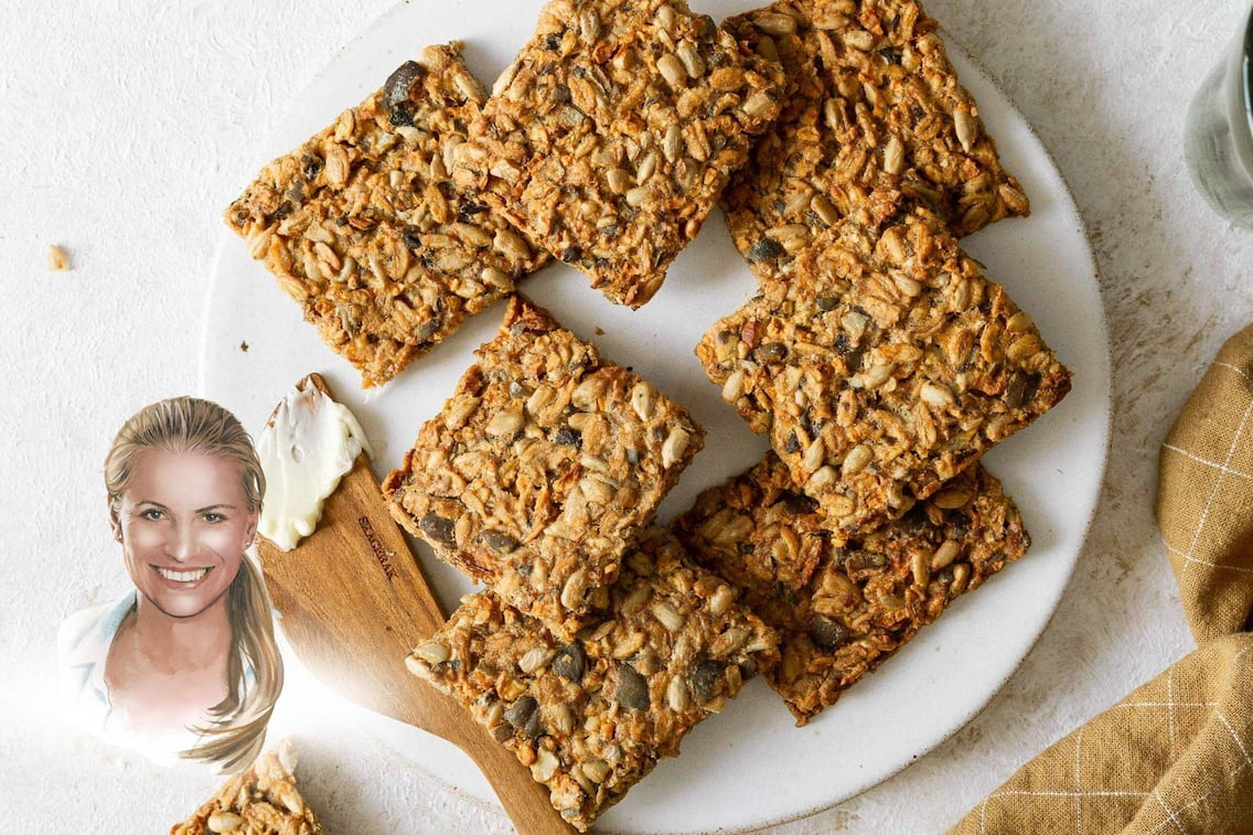 Christina Bauer, Knäckebrot, Sonnenblumenkerne, Rezept, knackig