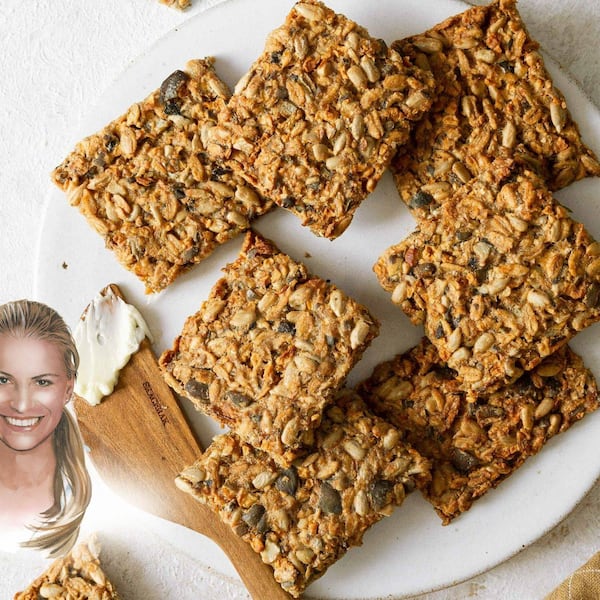 Christina Bauer, Knäckebrot, Sonnenblumenkerne, Rezept, knackig