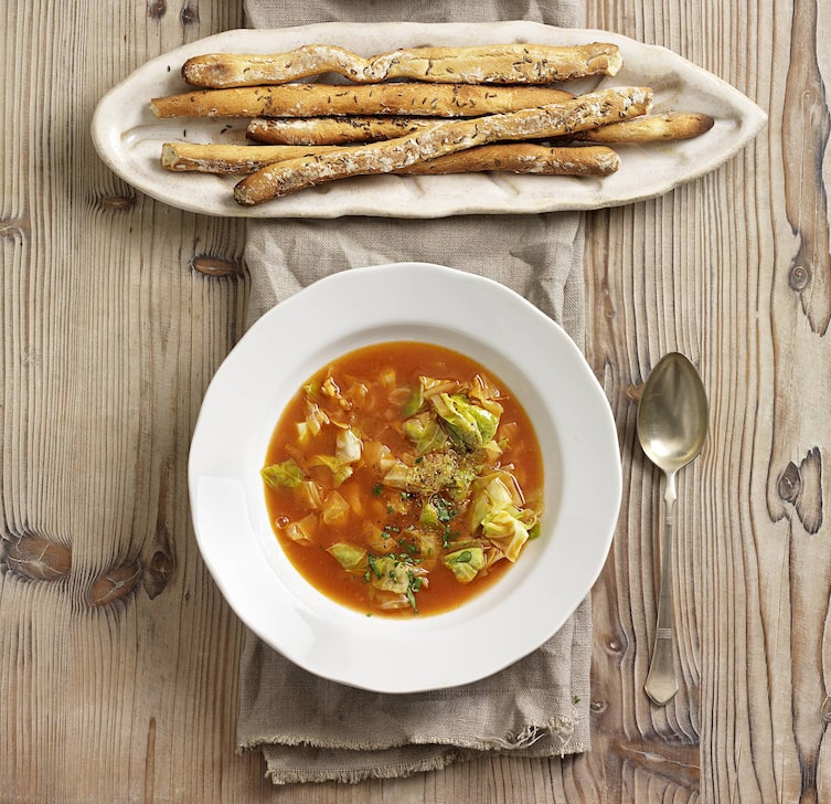 Krautsuppe, Kraut, Suppe, Brotstangerl, Gebäck, Servus Rezept