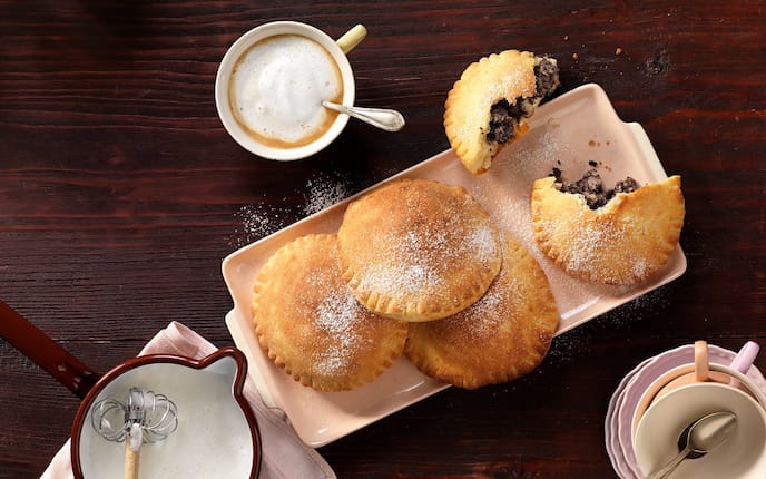 Krumbirngendarm, gefüllte Kartoffeltaschen, süße Erdäpfeltascherln