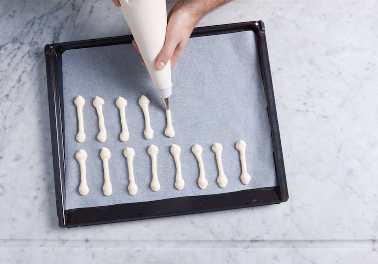 Biskotten, Dressiersack, Backpapier, Backblech