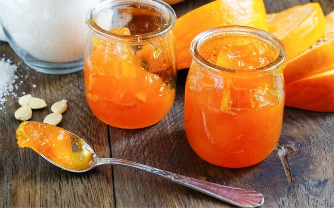 Kürbis, Orange, Marmelade, Eingemachtes, Einmachglas