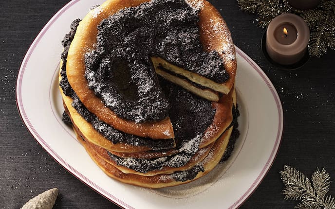 Lesachtaler Blattlstock, Germteig, Staubzucker, Mohn, Nachspeise, Servus Rezept