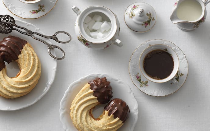 Linzer Kipferl, Kekse, Plätzchen, Kuchen, Gebäck, Rezept