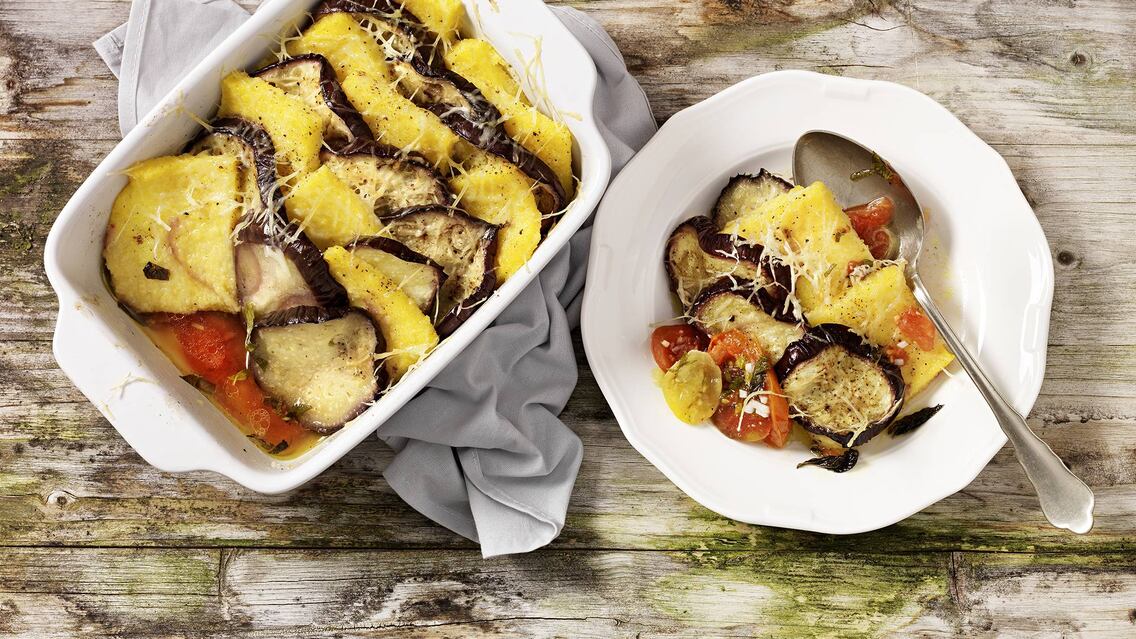 Melanzani Polenta Auflauf - Rezept - Servus Melanzani Polenta Auflauf - Rezept - Servus