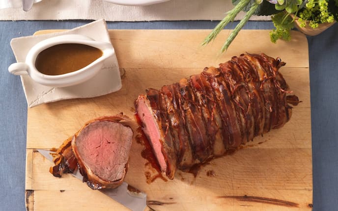 Mostbraten, Maroni-Sauce, Rindfleisch, Rezept, Servus