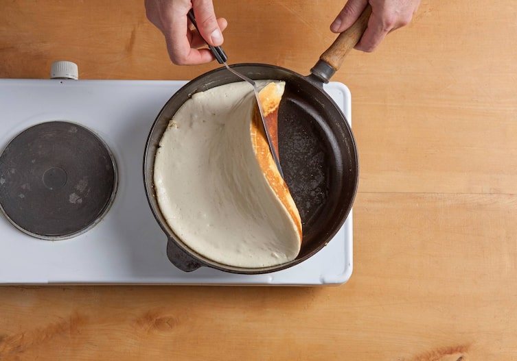 Teig, Spatel, Pfanne