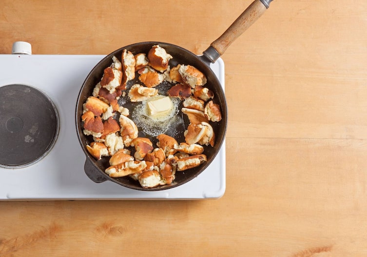 Pfanne, Butter, Zucker, Schmarrn