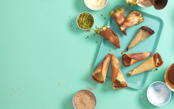 Eisstanitzel, Pistazien, Schokolade