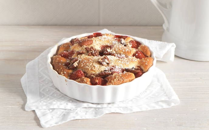 Erdbeeren, Buttermilch, Kuchen, Staubzucker