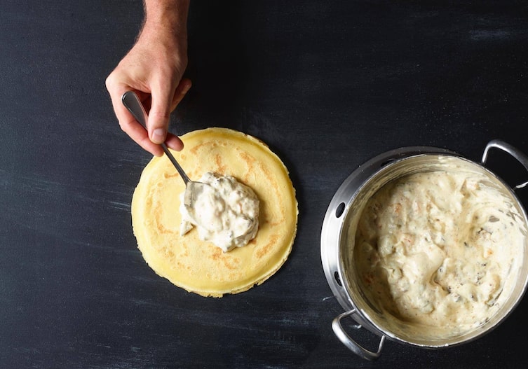 Palatschinken, Füllung, Süßspeise, Nachspeise, Servus Rezept