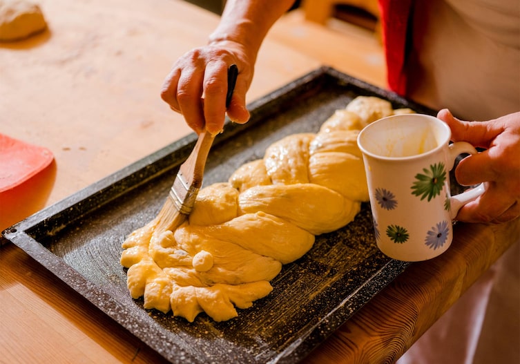 Tasse, Pinsel, Backblech, Striezel