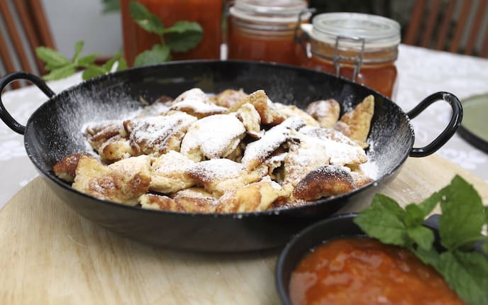 Schmarren, Rahmschmarren, Kaiserschmarren, Rezept, Marillenröster