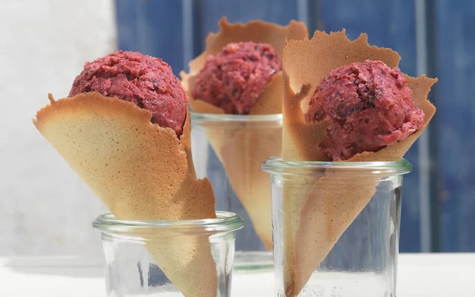 Eis, Beereneis, Stanitzel, Glas