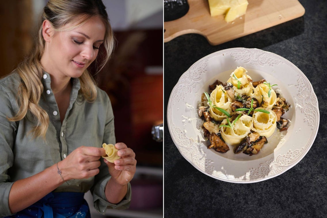 Paula Bründl macht Pastarosen in der Kenwood Cooking Chef