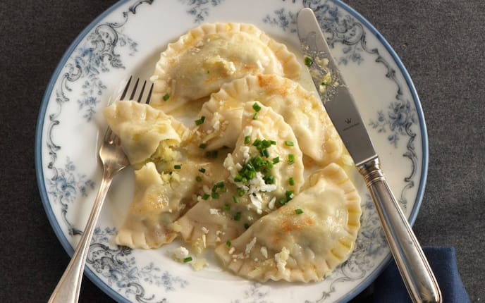 Osttiroler Schlipfkrapfen, Schlipfkrapfen, Schlipfkrapfen-Rezept, vegetarisches Rezept, Servus-Rezept