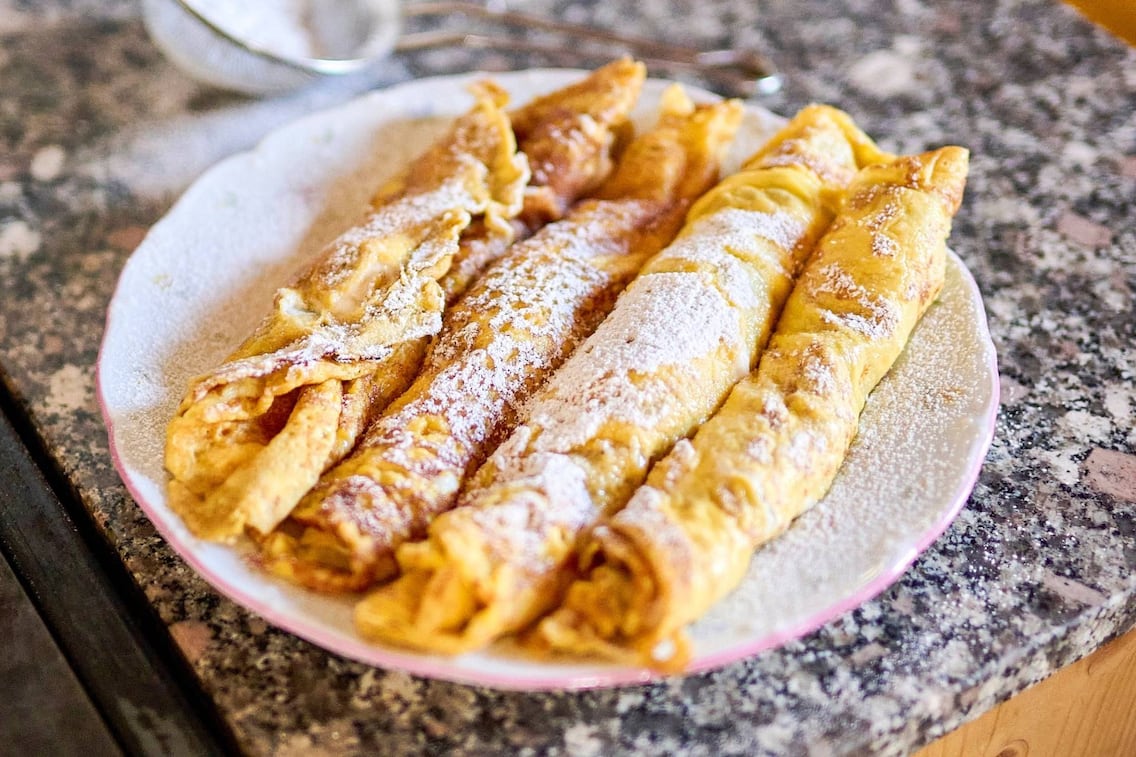 Topfenpalatschinken, Rezept, Paula Bründl, Nachspeise