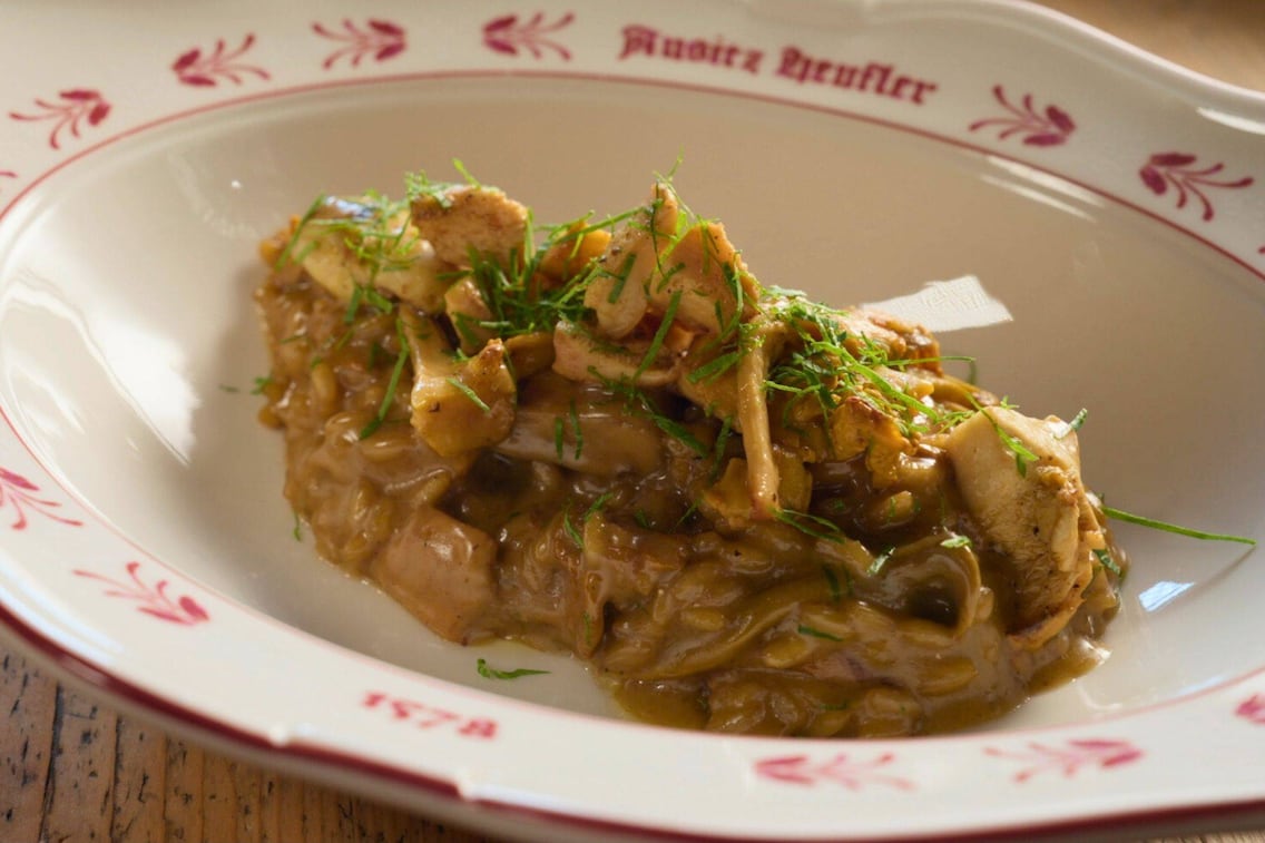 Pilzrisotto von Norbert Niederkofler aus der Sendung „Paula kocht – Pustertaler Bergküche“ bei ServusTV