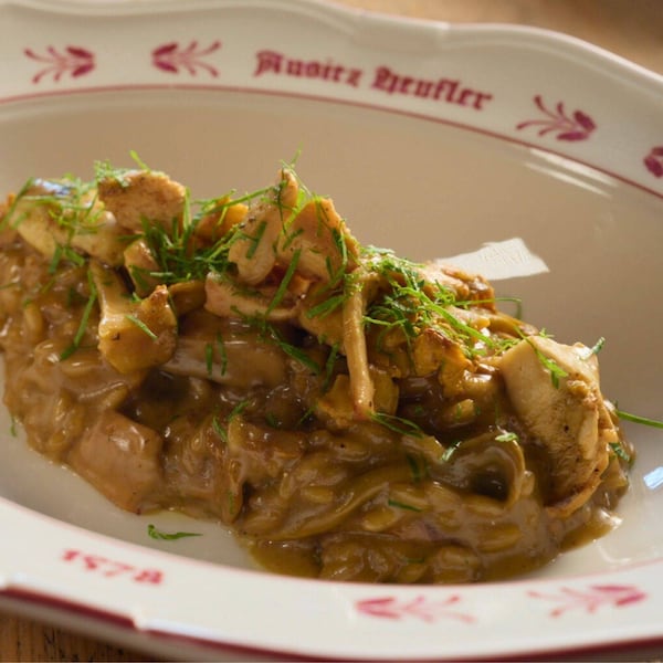 Pilzrisotto von Norbert Niederkofler aus der Sendung „Paula kocht – Pustertaler Bergküche“ bei ServusTV