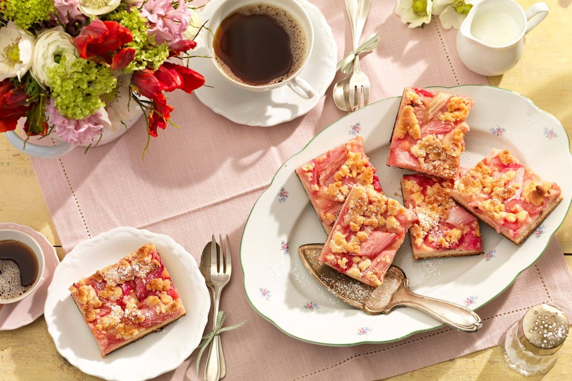 Rhabarberschnitte, Rhabarberdatschi, Rezept