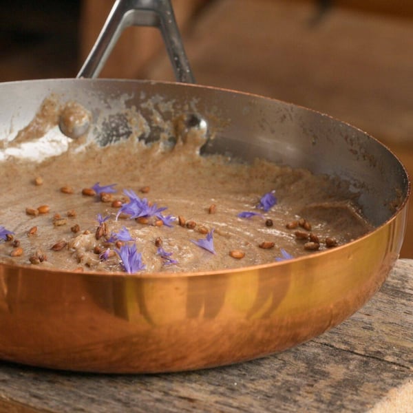 Roggenmuas, Paula Bründl, Pustertaler Bergküche, Pfanne