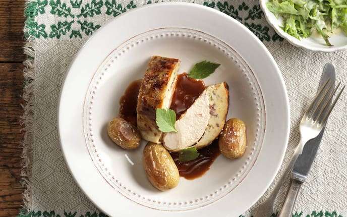 Steirische Poularde, Rezept, Servus