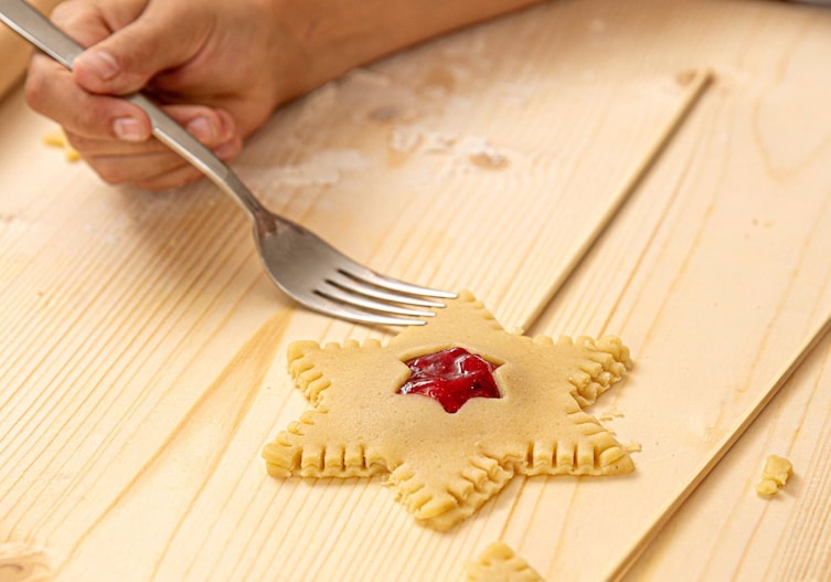 Sterntaler, Kekse am Stiel, Kekse formen, Gabel, Mürbteig, Rezepte
