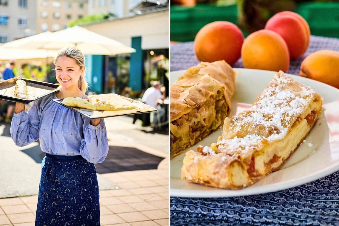 Paula Bründl verwendet für ihren Topfenstrudel mit Marillen die Sorte „Tsunami“.