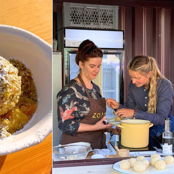 Nougatknödel von Paula Bründl und Nougat von Julia Zotter mit Kürbiskernbrösel