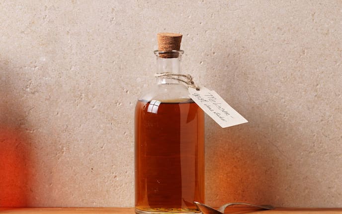 Löffel, Melisse, Zitronenmelisse, Flasche, Korken